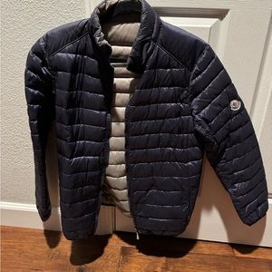 COPY - Moncler Small women’s reversible blue & silver puffer